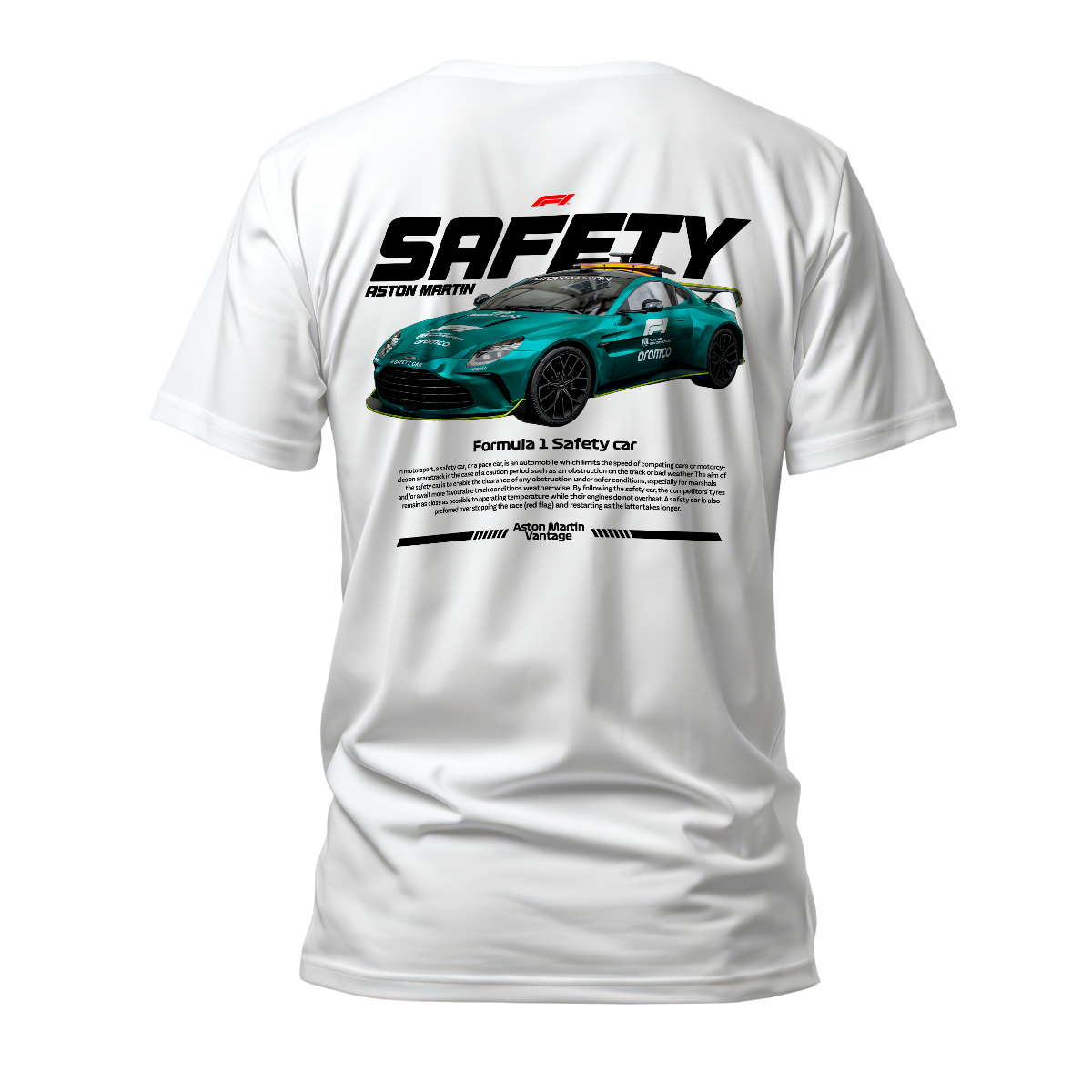 Camiseta Premium Formula 1 Aston Martin Safety Car
