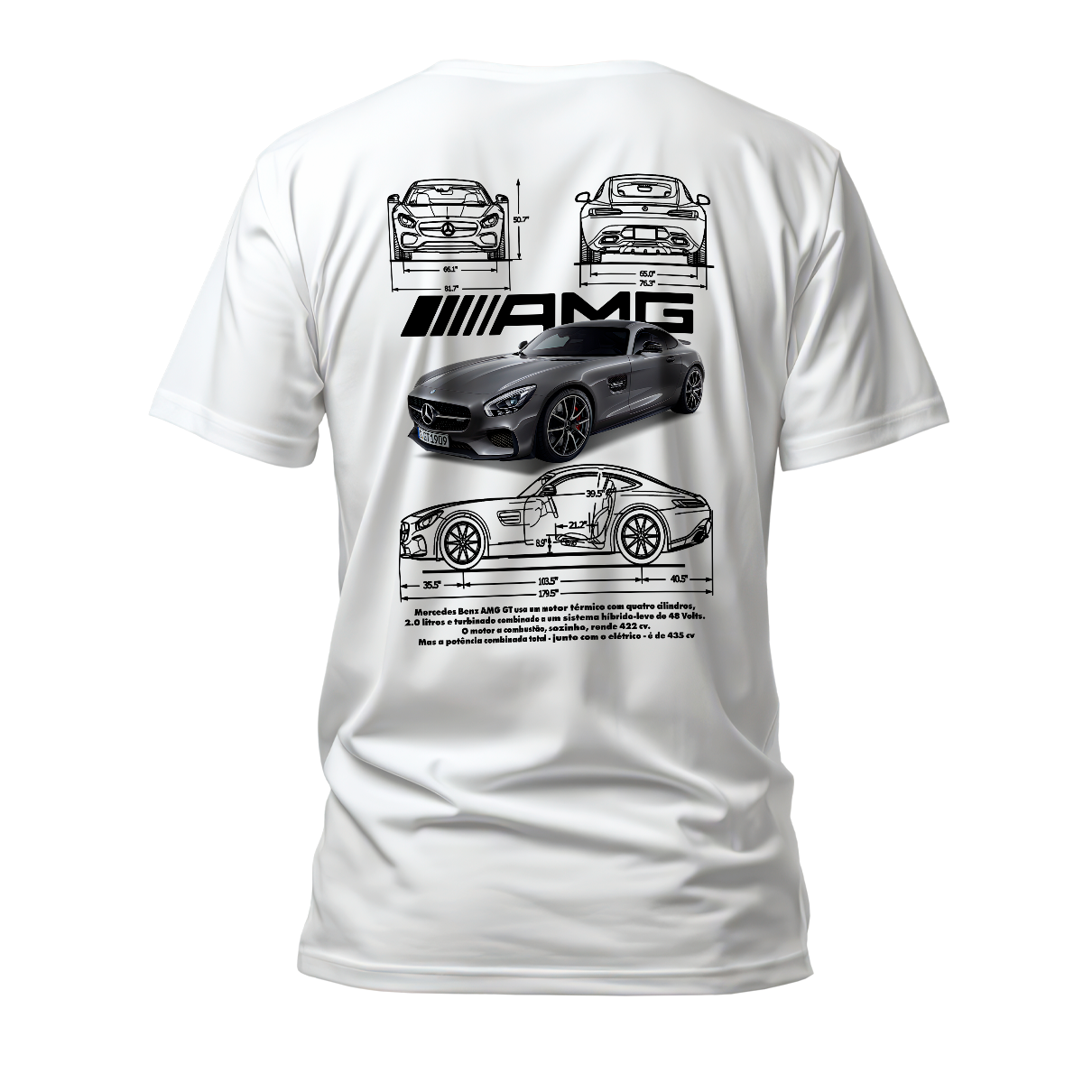 Camiseta Premium Mercedes Benz AMG GT