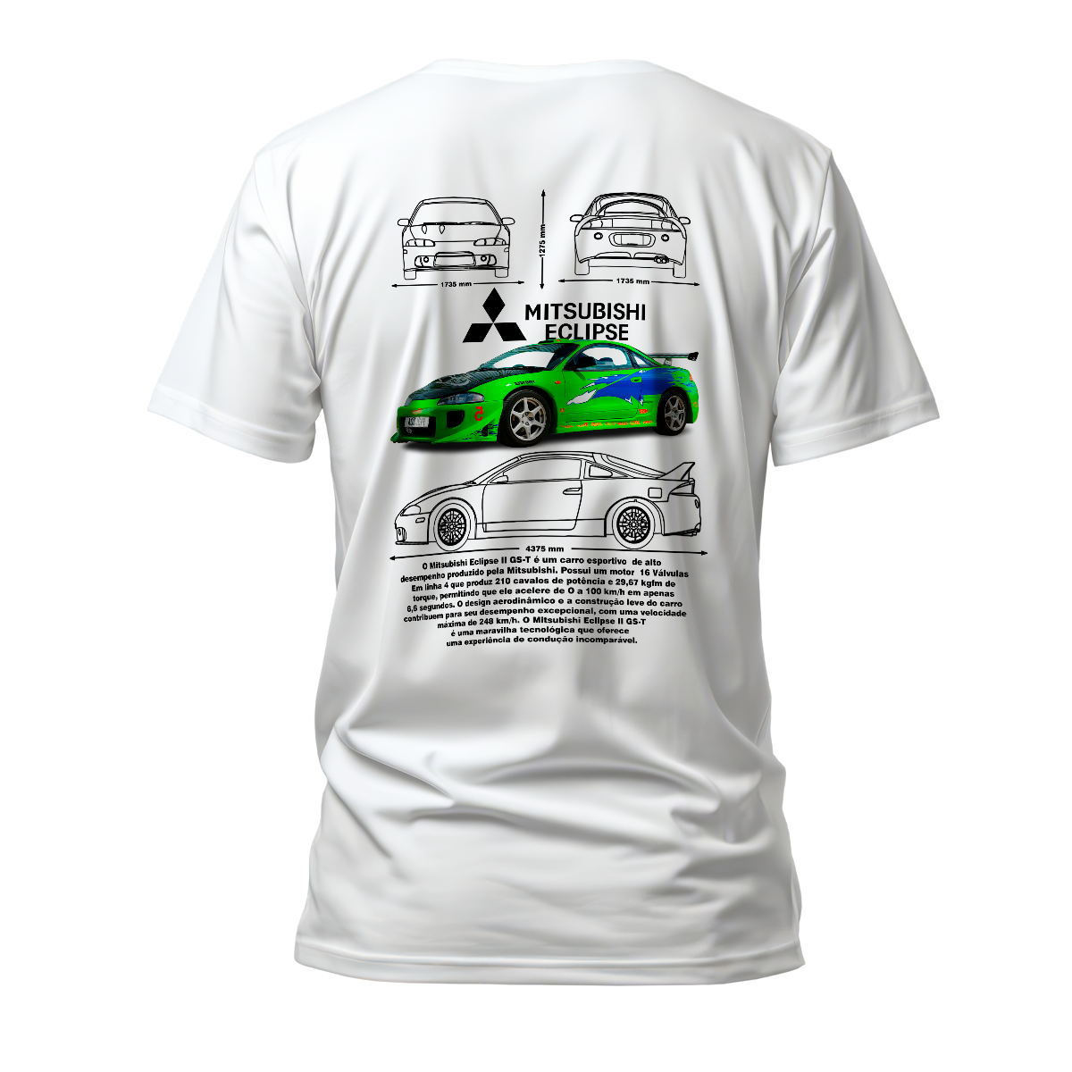 Camiseta Premium Mitsubishi Eclipse