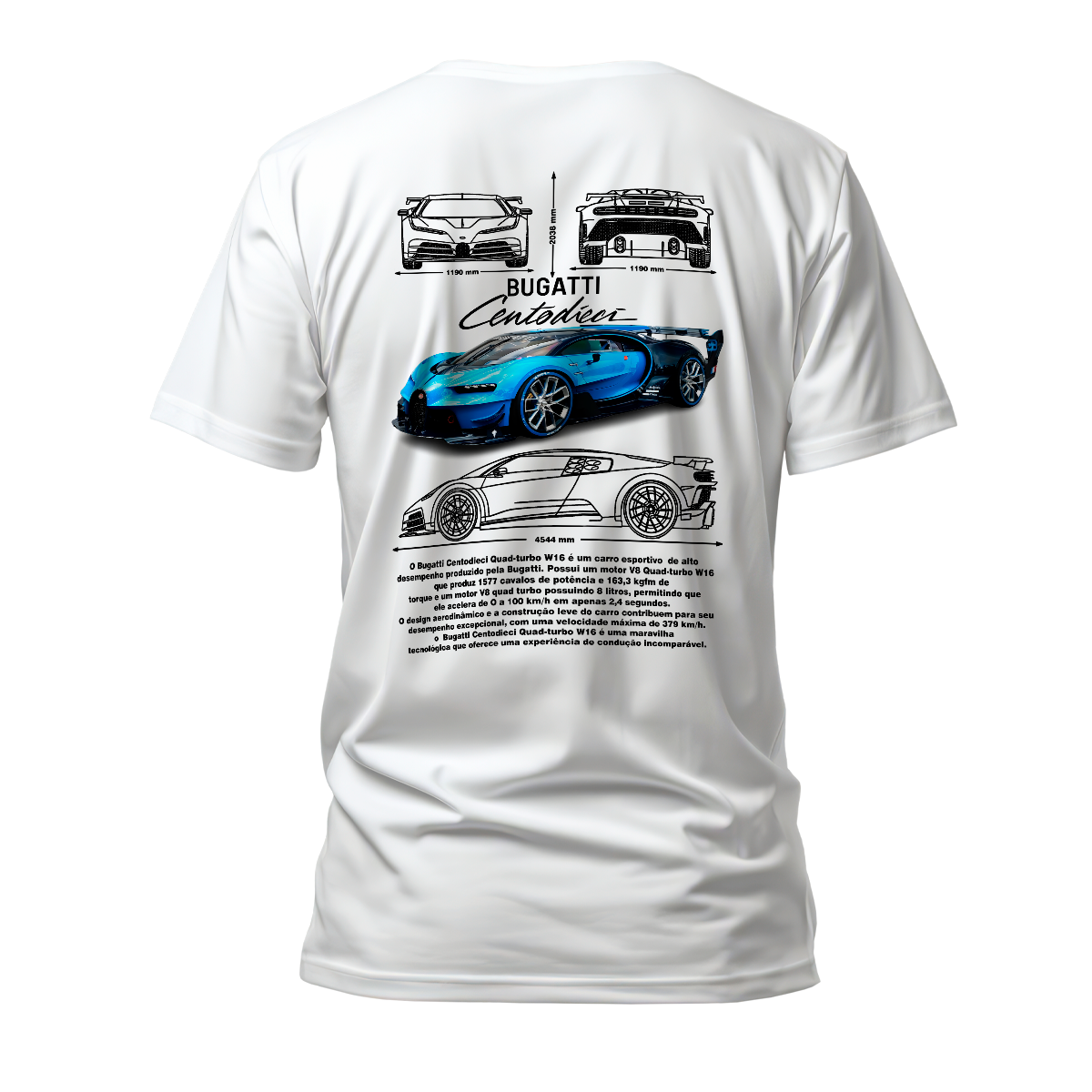 Camiseta Premium Bugatti Centodieci