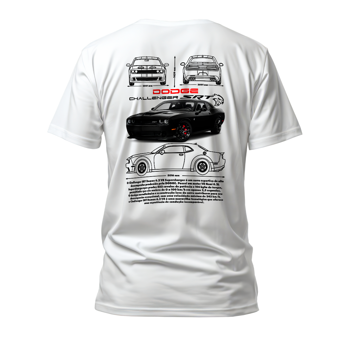 Camiseta Premium Dodge Challenger
