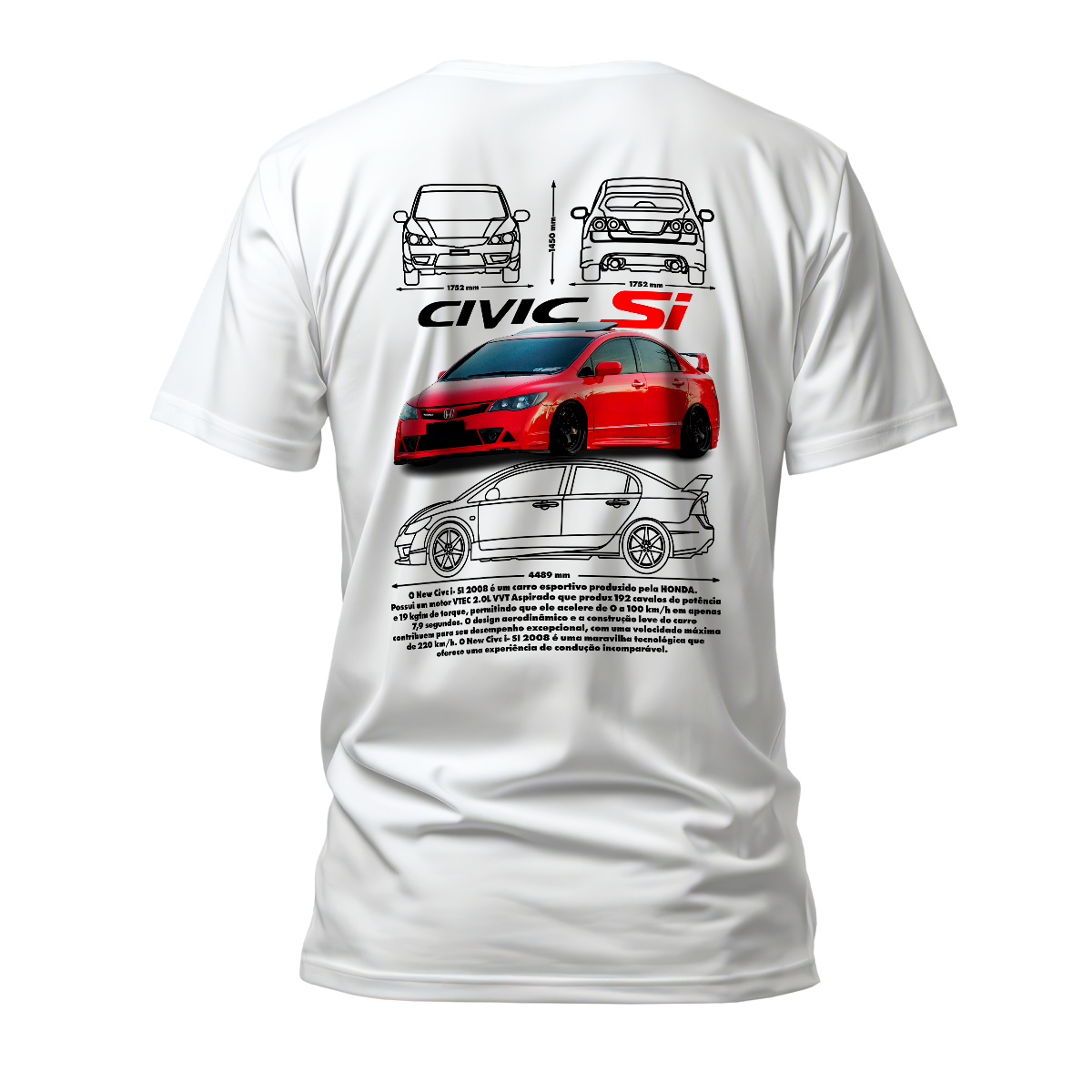 Camiseta Premium Honda Civic SI