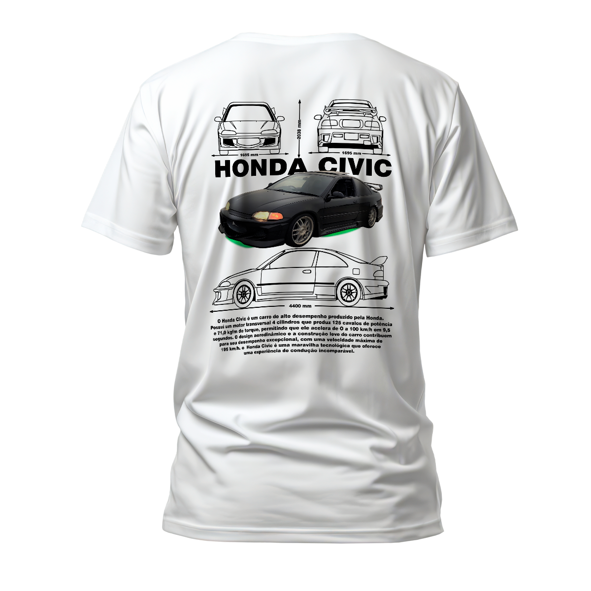 Camiseta Premium Honda Civic Toretto