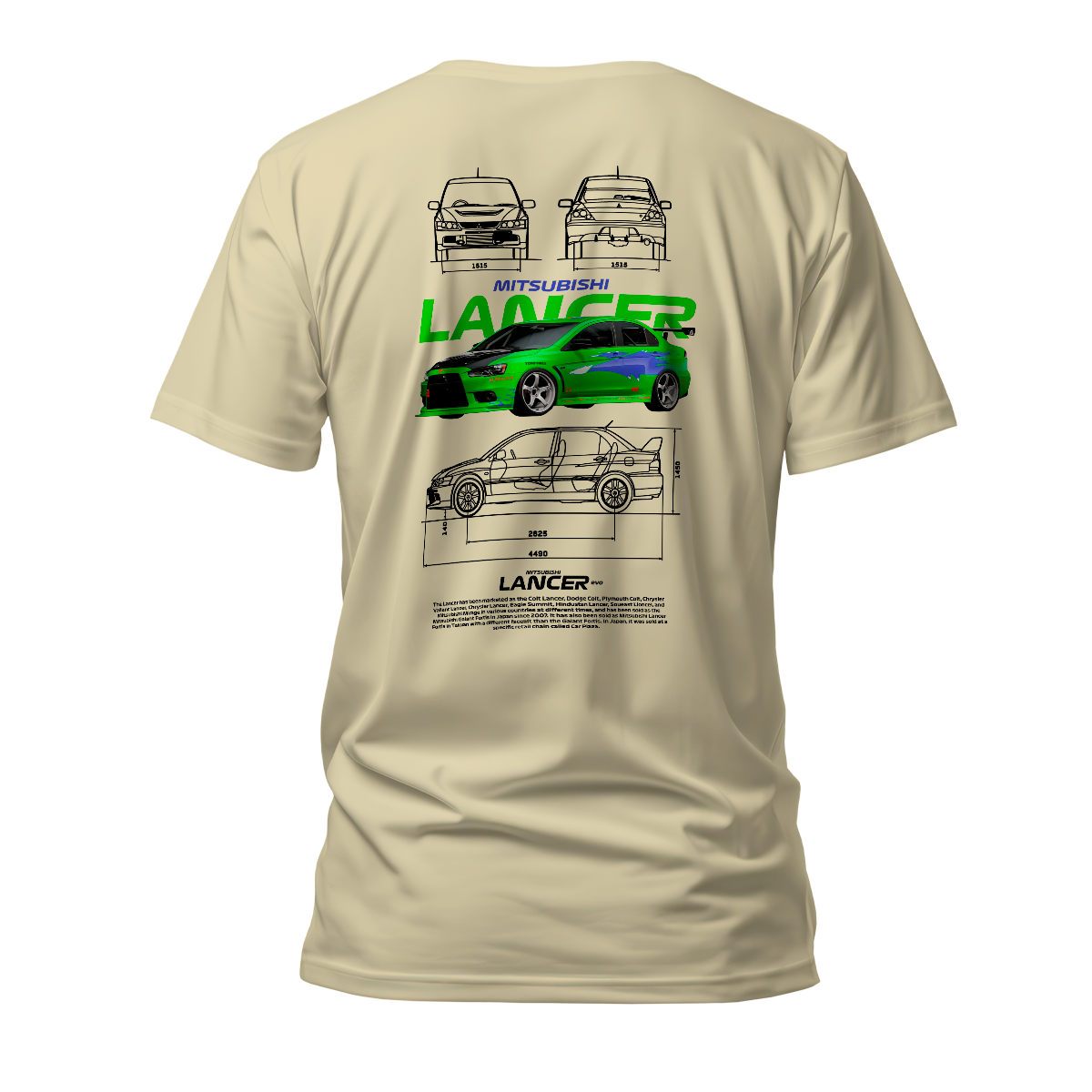 Camiseta Premium Mitsubishi Lancer