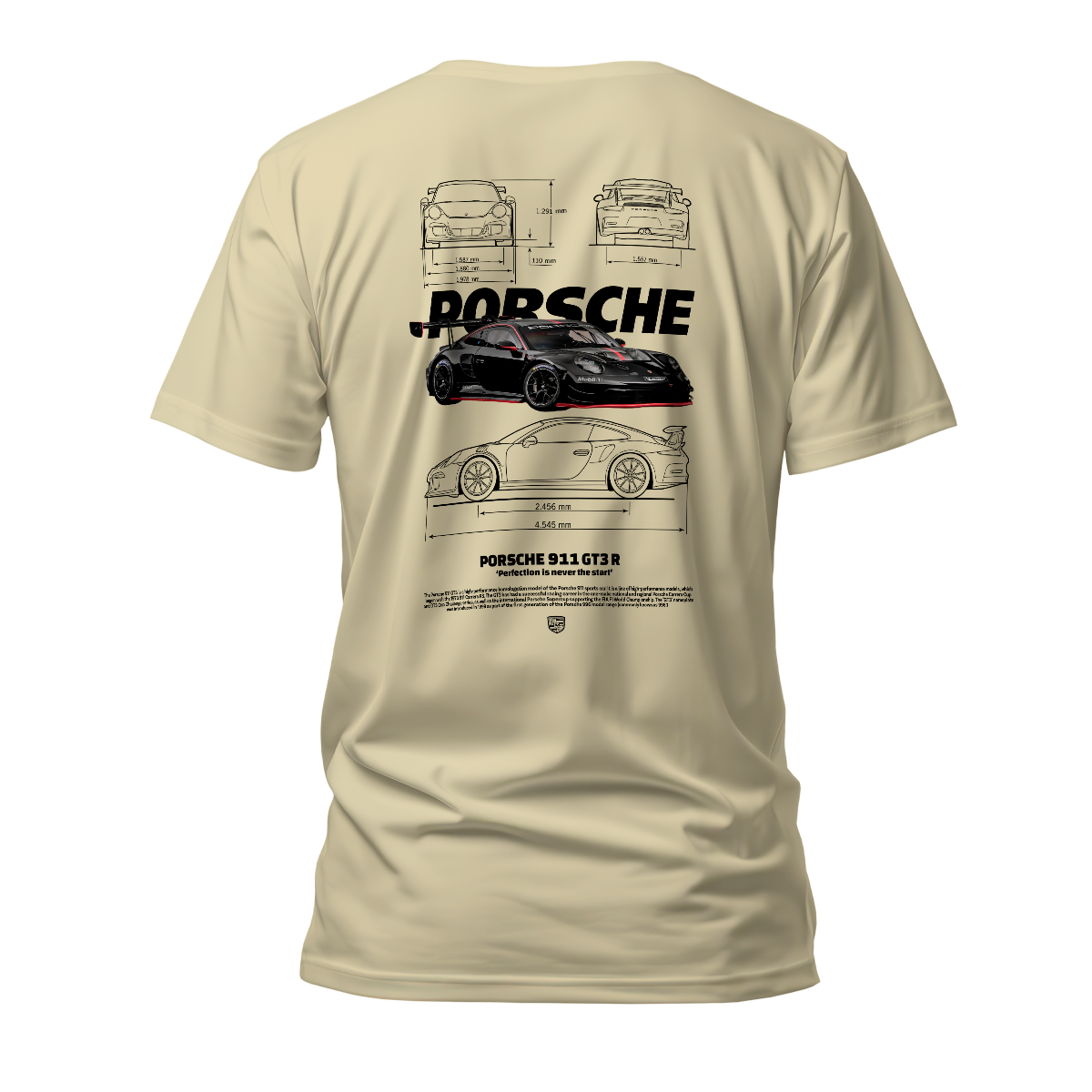 Camiseta Premium Porsche GT3RS Black