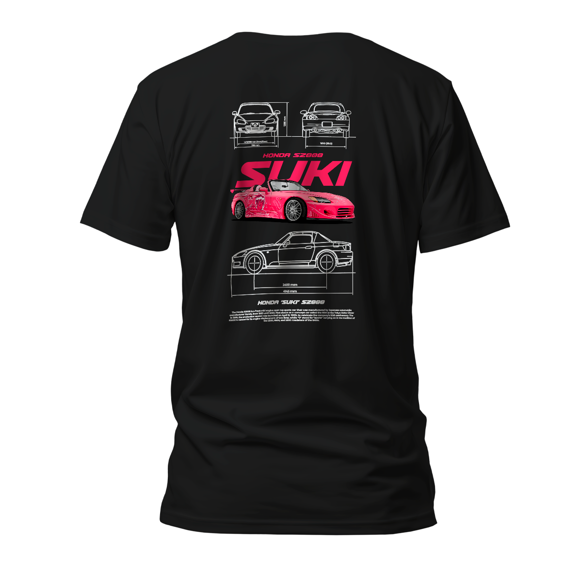 Camiseta Premium Honda S2000 Suki