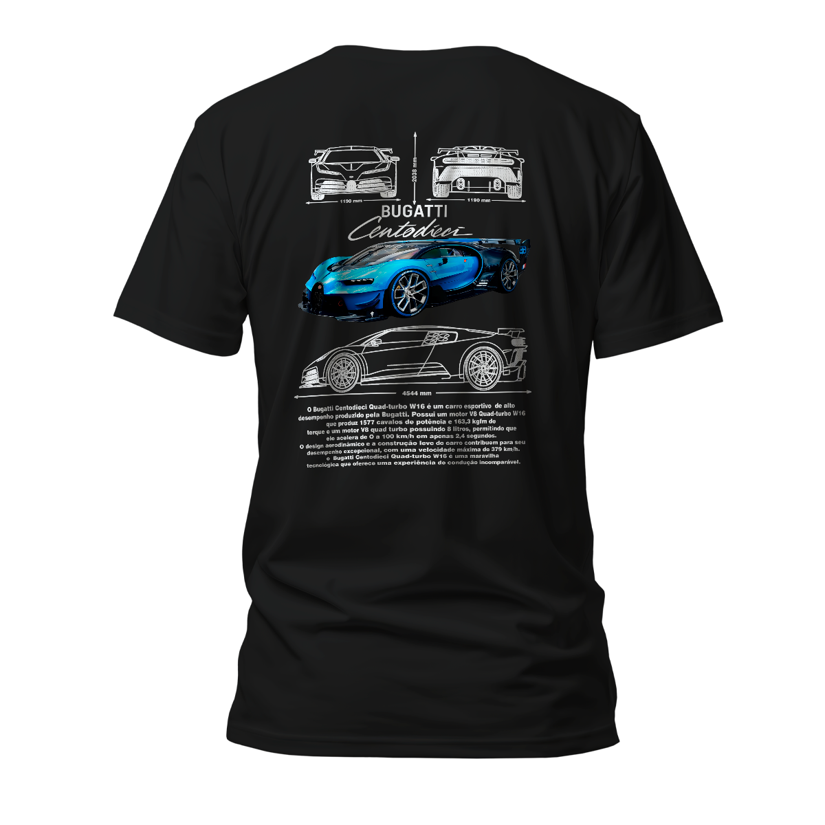Camiseta Premium Bugatti Centodieci