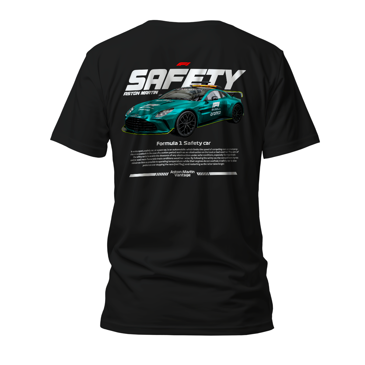 Camiseta Premium Formula 1 Aston Martin Safety Car