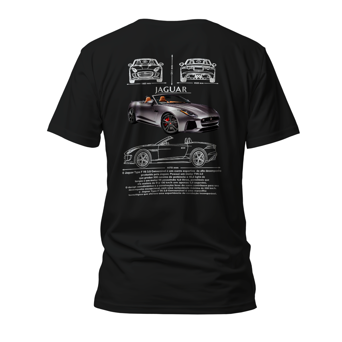 Camiseta Premium Jaguar Type F