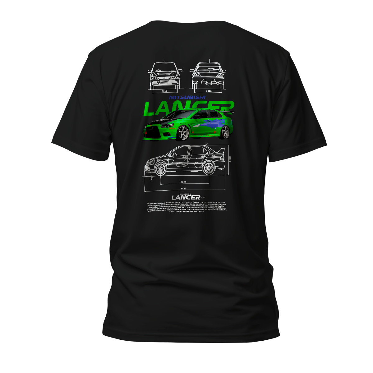 Camiseta Premium Mitsubishi Lancer