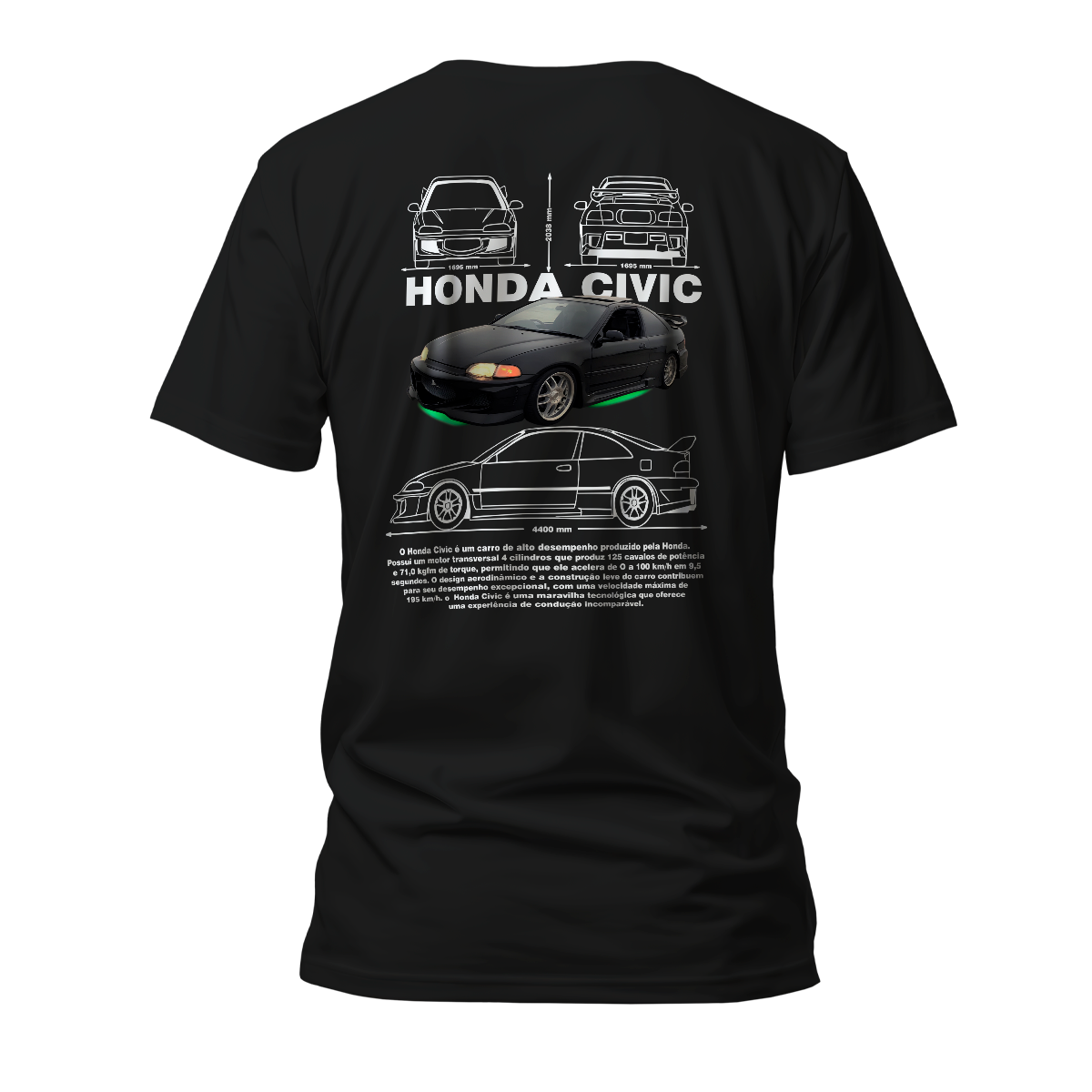 Camiseta Premium Honda Civic Toretto