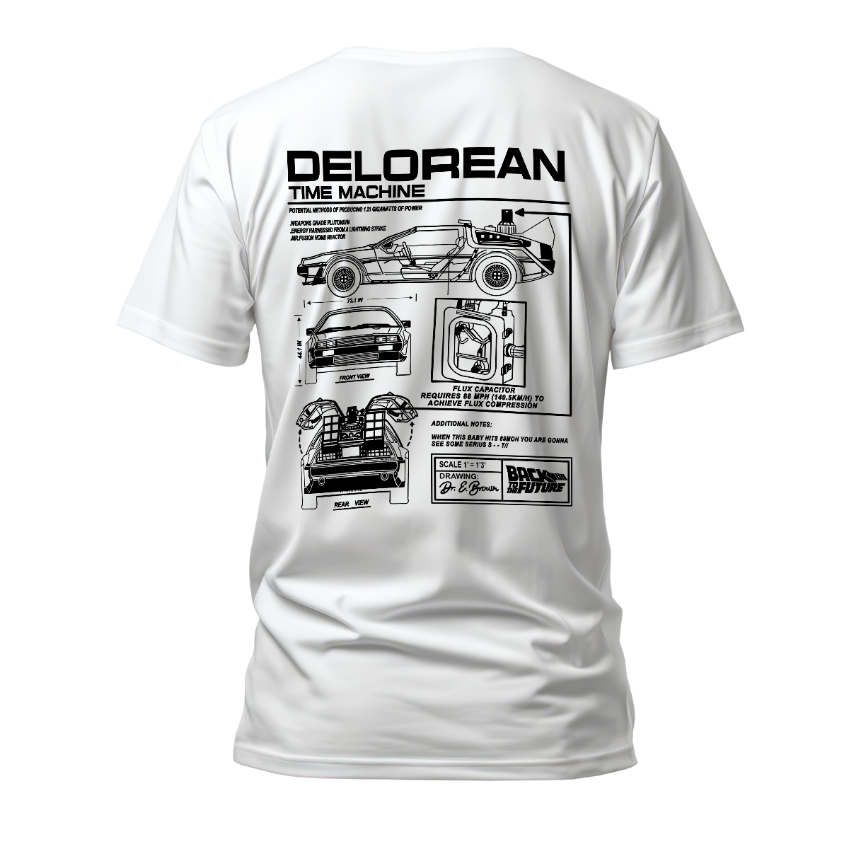 Camiseta Premium Delorean De Volta Para o Futuro