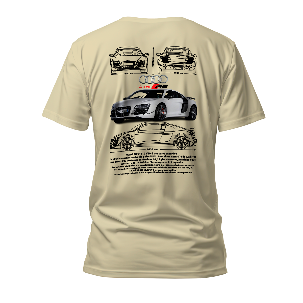 Camiseta Premium Audi R8