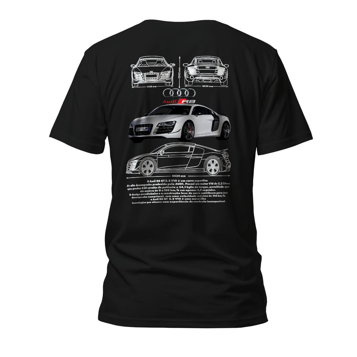 Camiseta Premium Audi R8