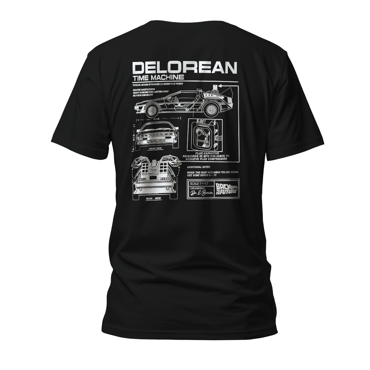 Camiseta Premium Delorean De Volta Para o Futuro