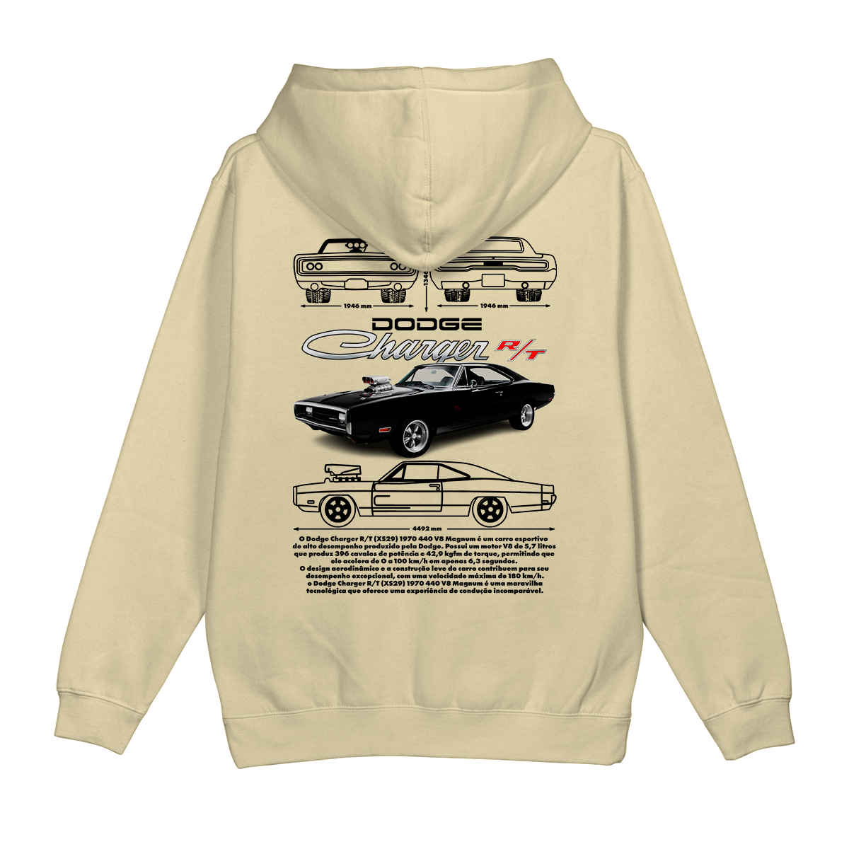 Moletom Canguru Dodge Charger Toretto