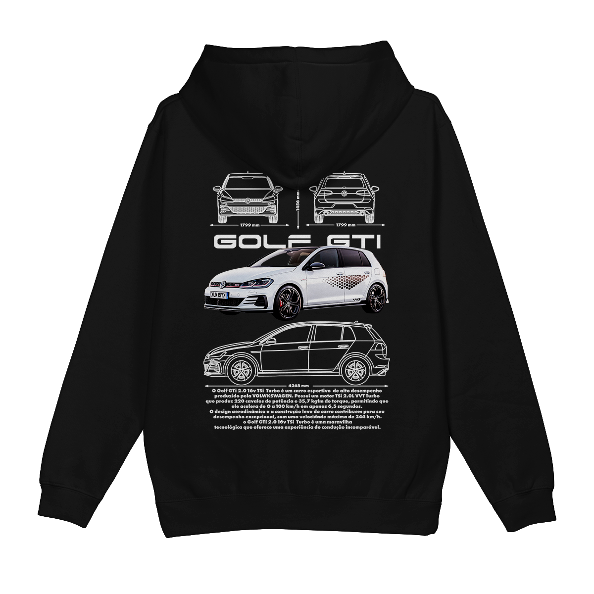 Moletom Canguru Volkswagen Golf Gti