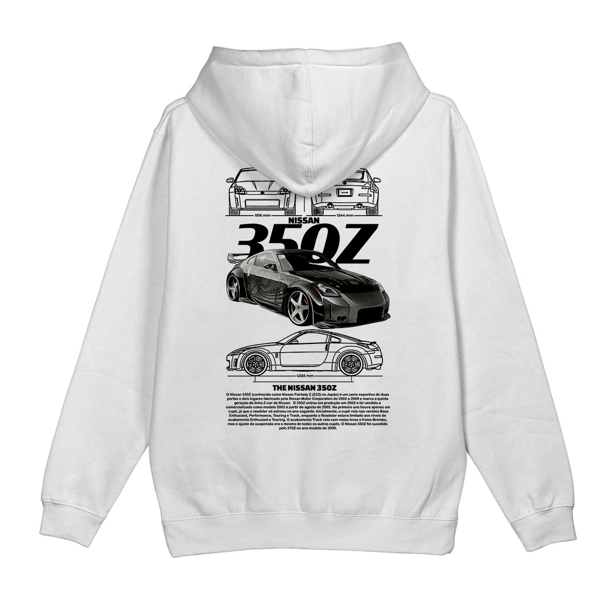 Moletom Canguru Nissan 350z
