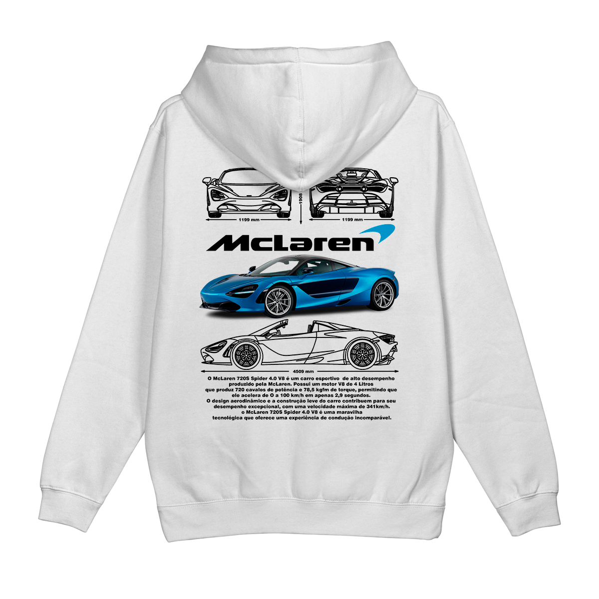Moletom Canguru McLaren Spider