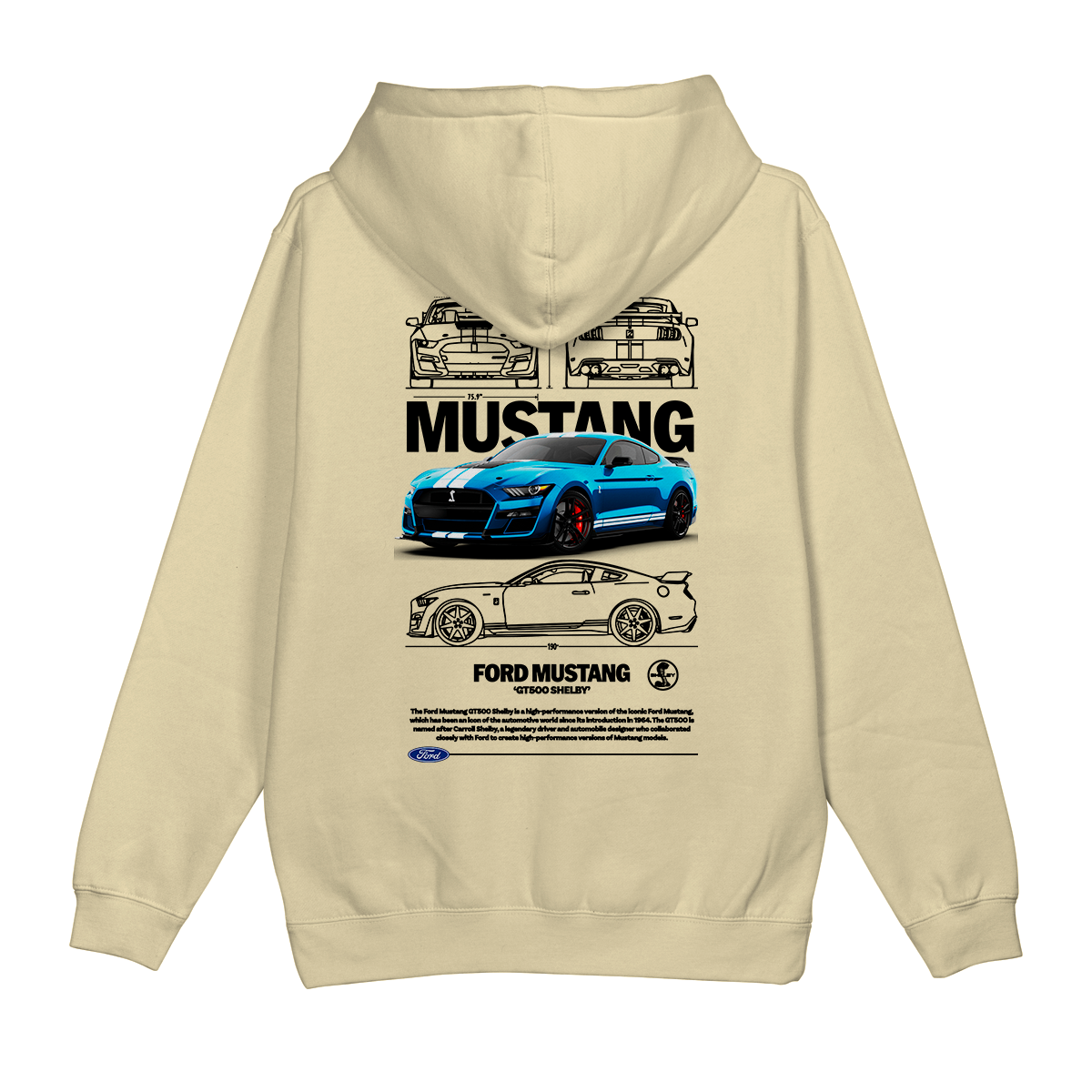 Moletom Canguru Ford Mustang