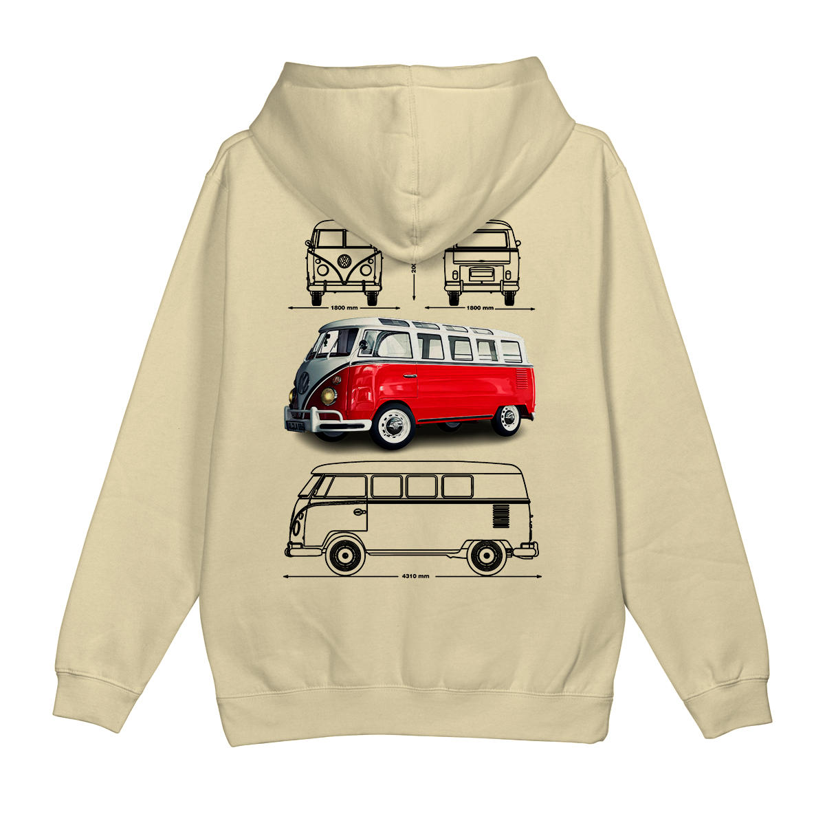 Moletom Canguru Volkswagen Kombi Retro