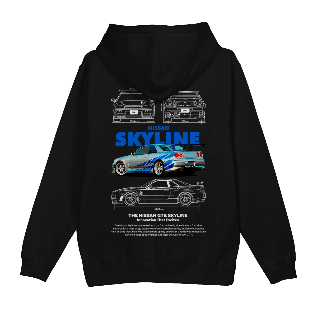 Moletom Skyline GTR R-34