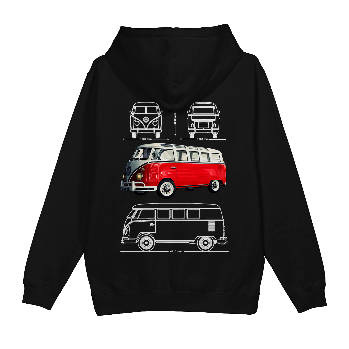 Moletom Canguru Volkswagen Kombi Retro