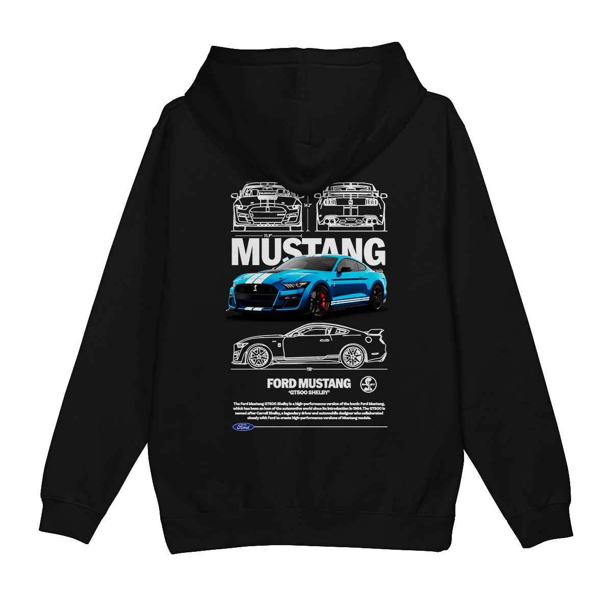 Moletom Canguru Ford Mustang