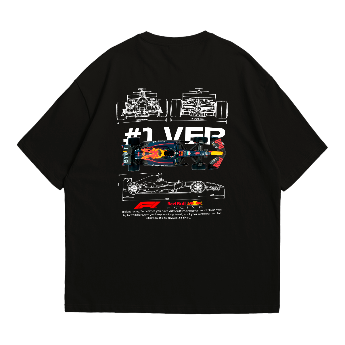 Camiseta Oversized Premium Formula 1 Max Verstappen