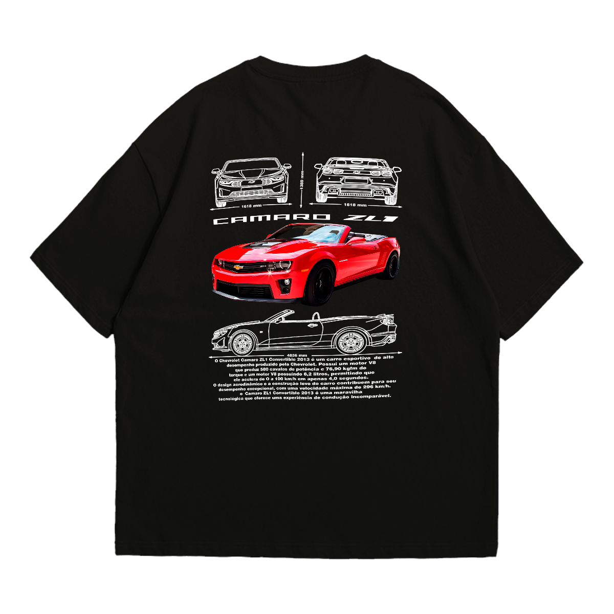 Camiseta Oversized Premium Camaro ZL1