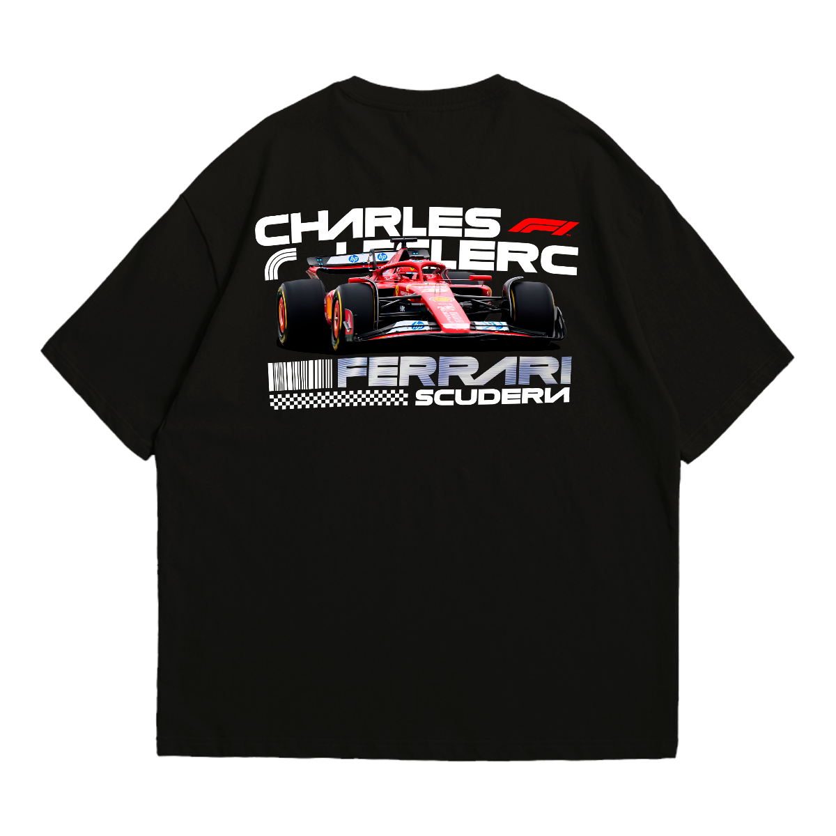 Camiseta Oversized Premium Formula 1 Chales Leclerc Scuderia