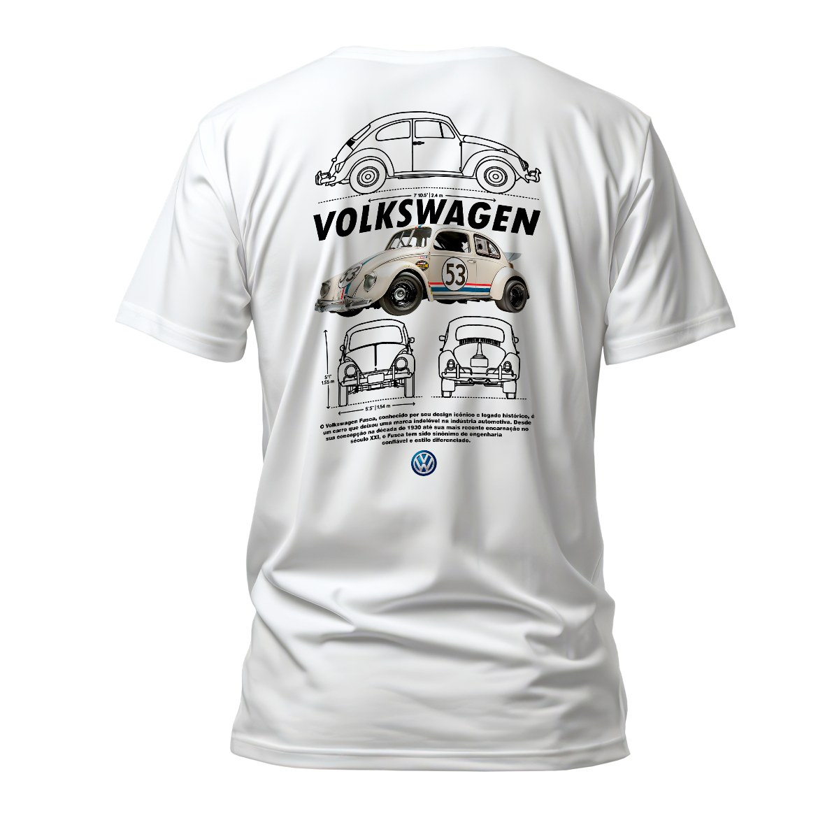 Camiseta Premium Volkwagen Fusca Beetle