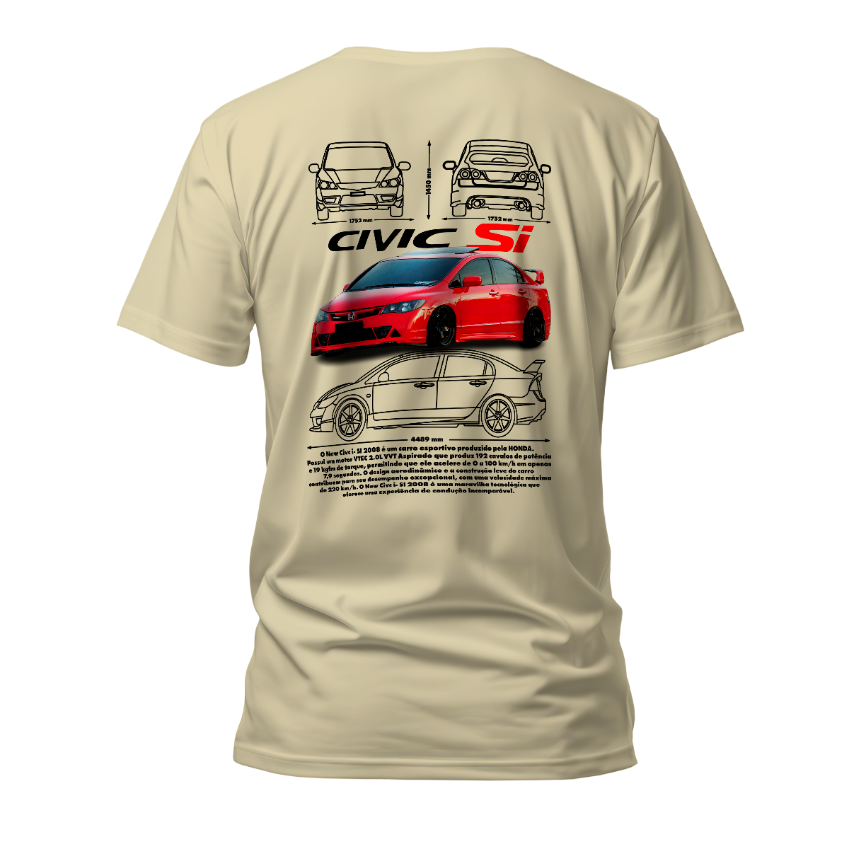 Camiseta Premium Honda Civic SI