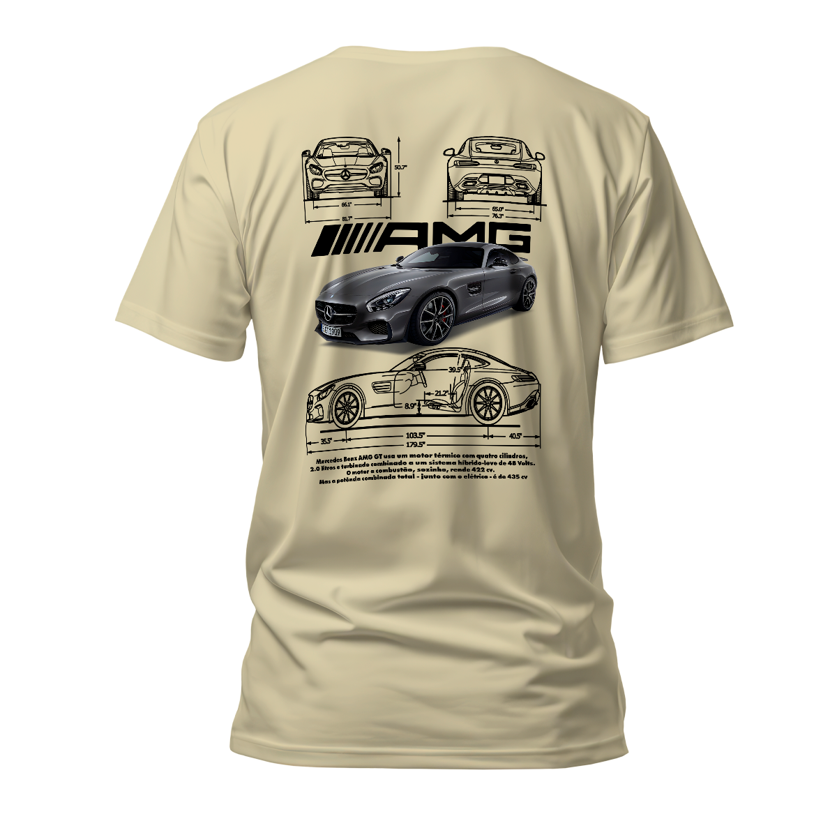 Camiseta Premium Mercedes Benz AMG GT