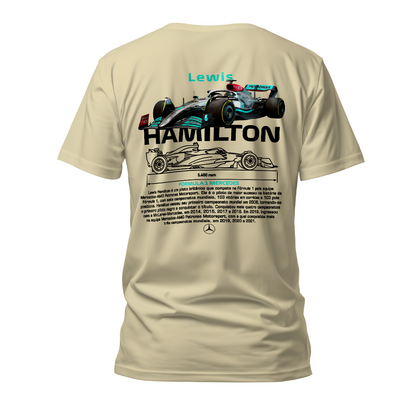 Camiseta Premium Formula 1 Mercedes Benz Lewis Hamilton