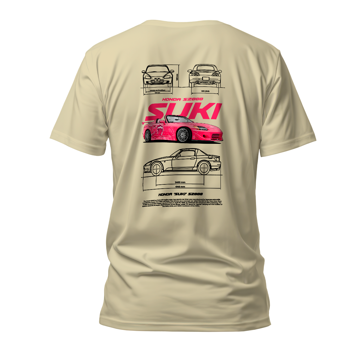 Camiseta Premium Honda S2000 Suki