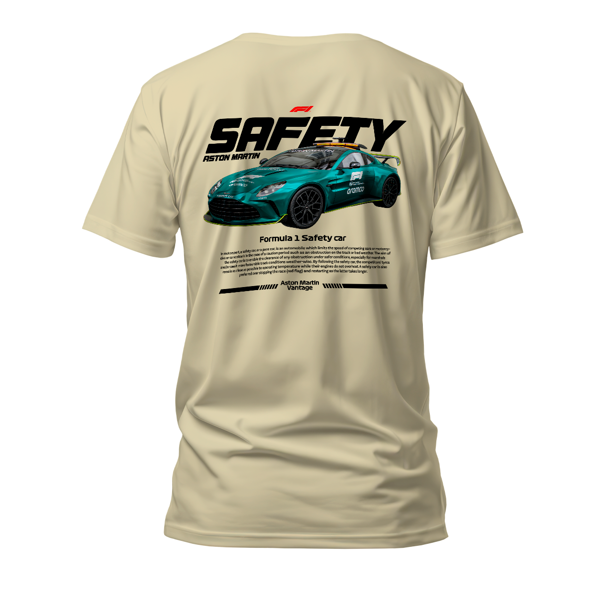 Camiseta Premium Formula 1 Aston Martin Safety Car