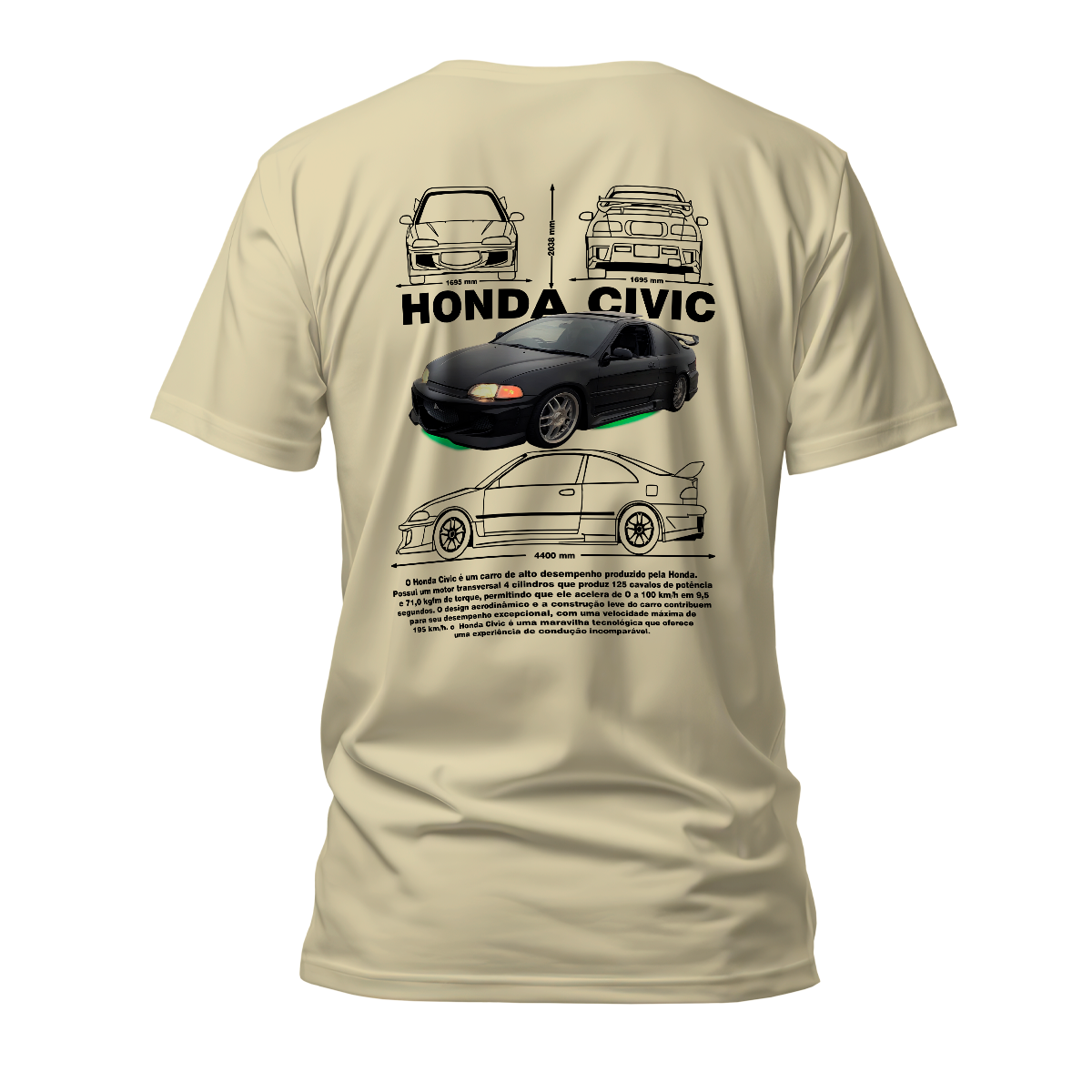 Camiseta Premium Honda Civic Toretto