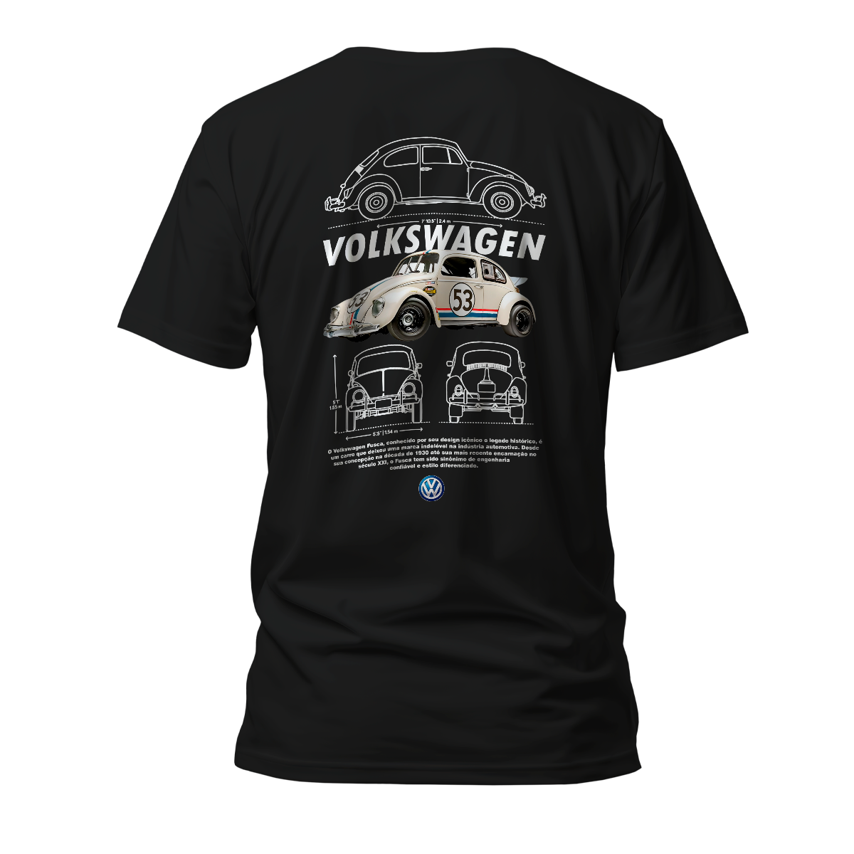 Camiseta Premium Volkwagen Fusca Beetle