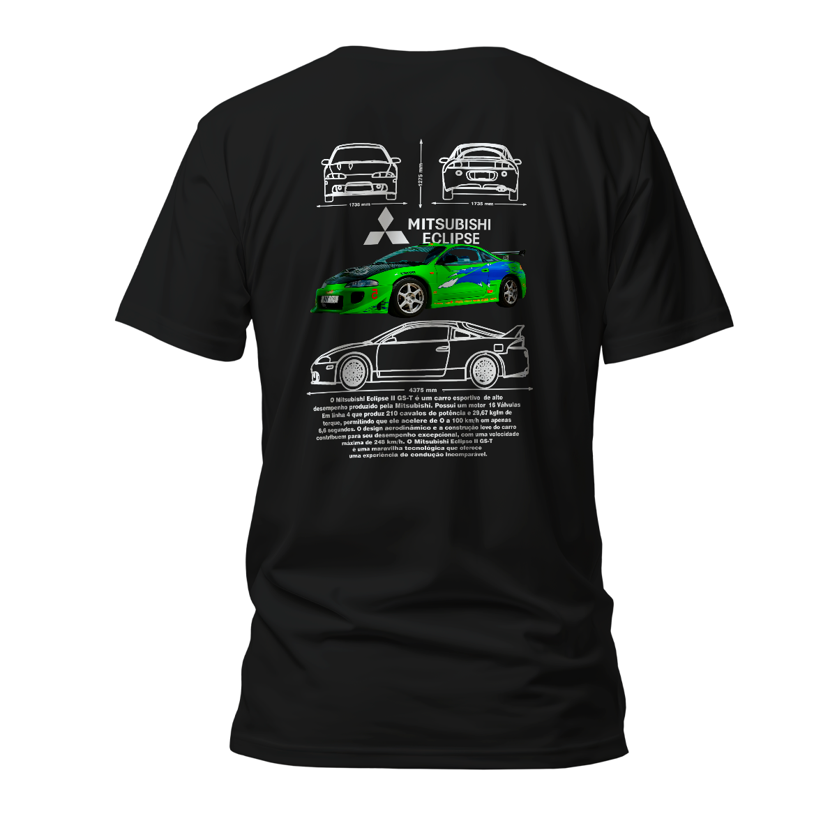 Camiseta Premium Mitsubishi Eclipse