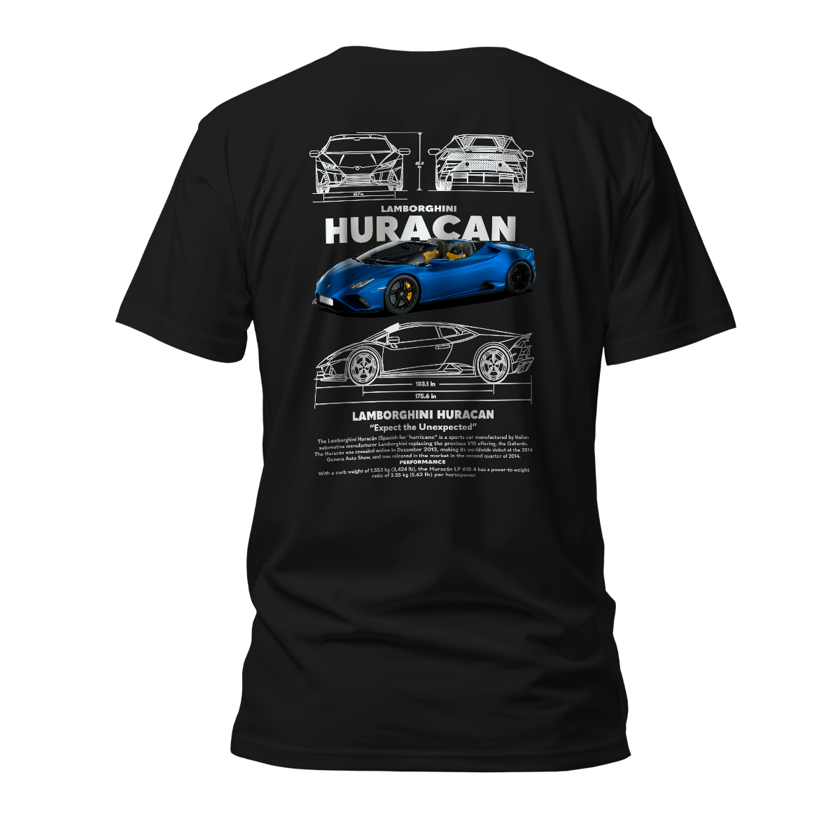 Camiseta Premium Lamborghini Huracan