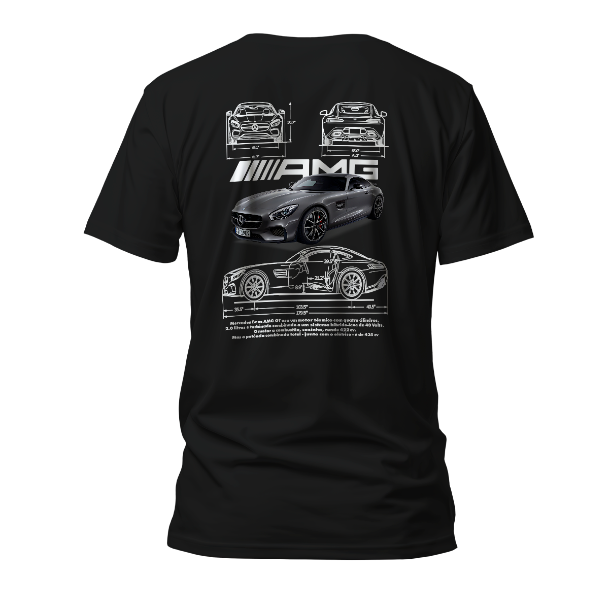Camiseta Premium Mercedes Benz AMG GT