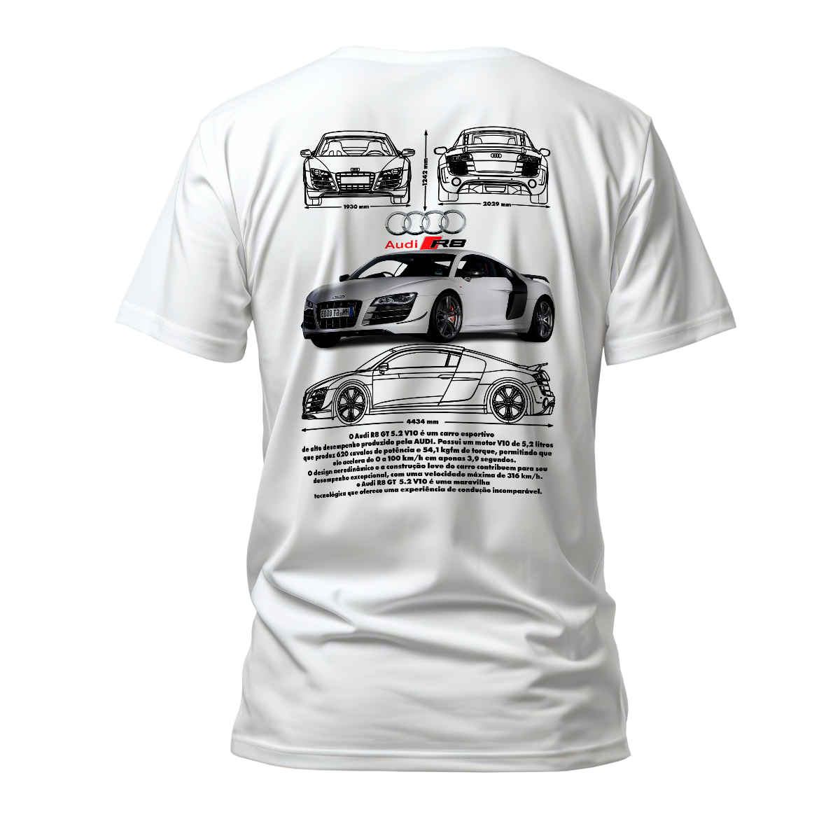 Camiseta Premium Audi R8