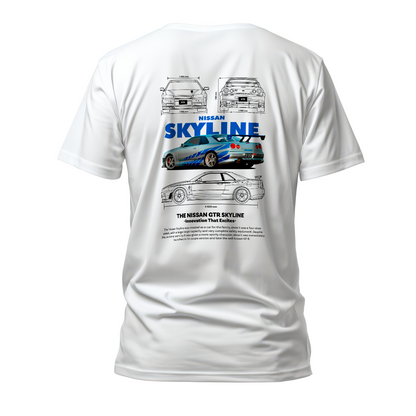 Camiseta Premium Skyline GTR R-34