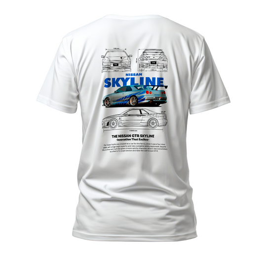 Camiseta Premium Skyline GTR R-34