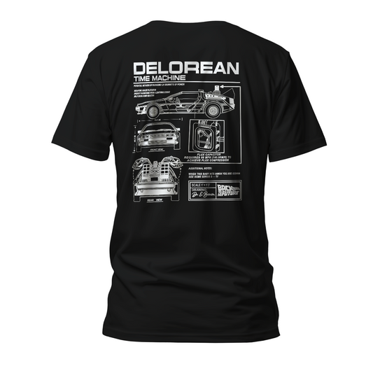 Camiseta Premium Delorean De Volta Para o Futuro