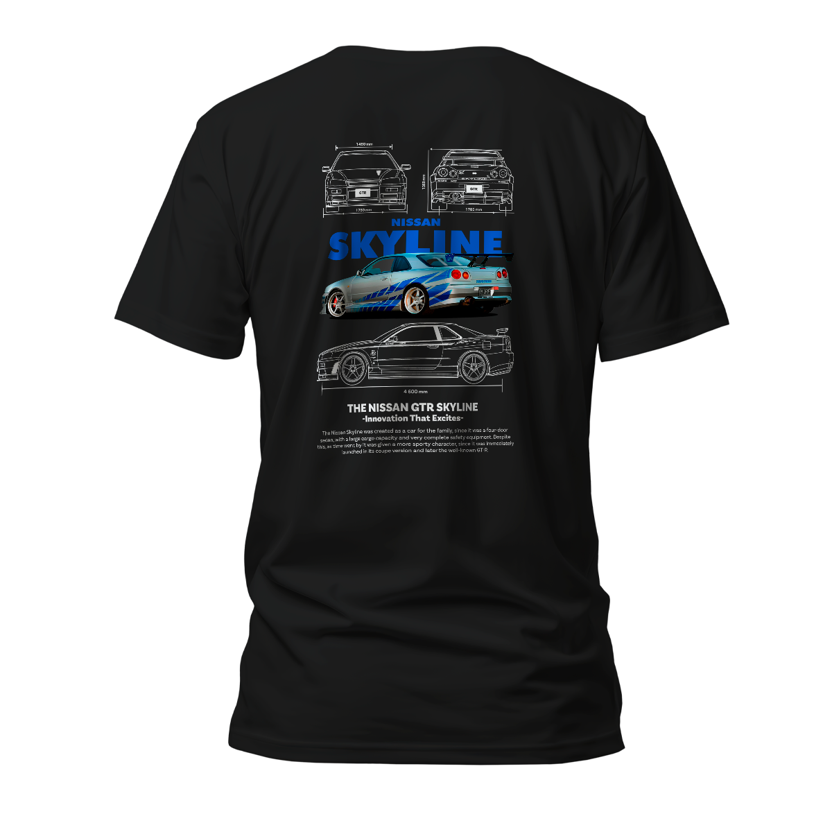 Camiseta Premium Skyline GTR R-34