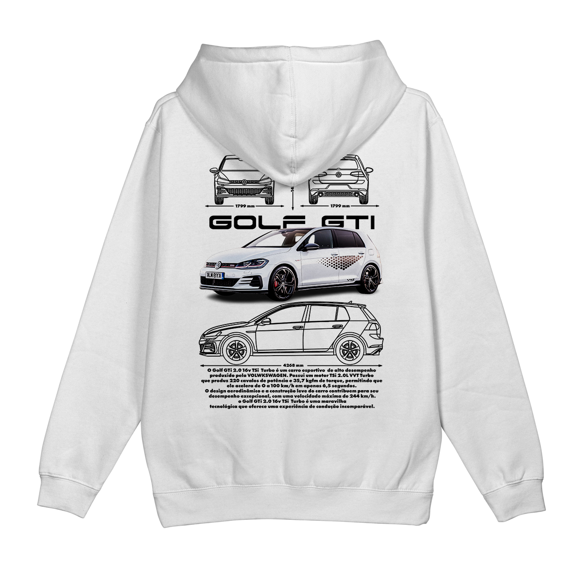 Moletom Canguru Volkswagen Golf Gti