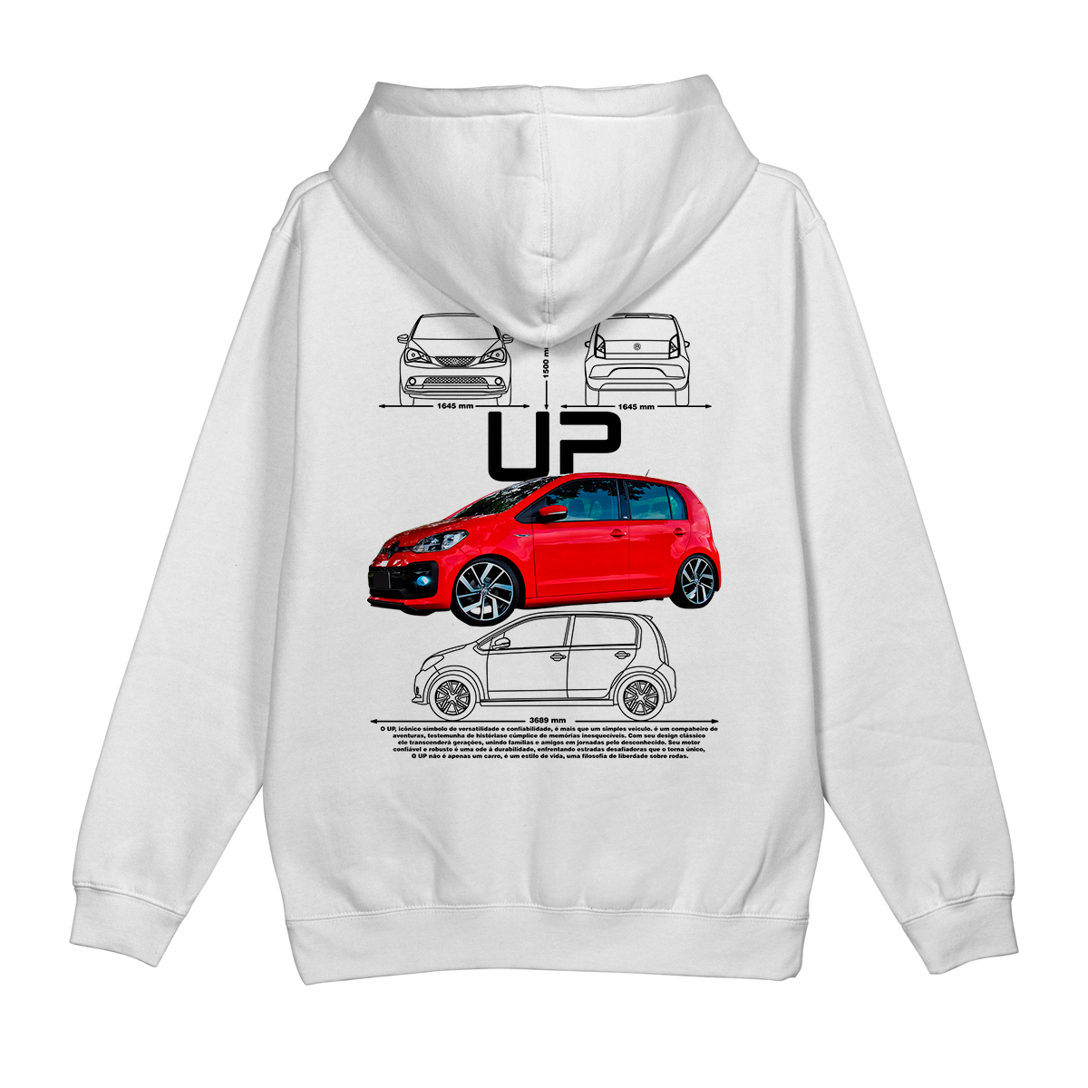 Moletom Canguru Volkswagen Up