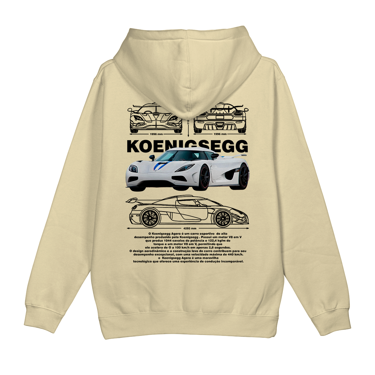 Moletom Canguru Koenigsegg Agera